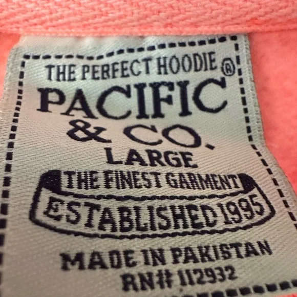 Vibrant Coral Yellowstone Hoodie - Picture 4 of 5